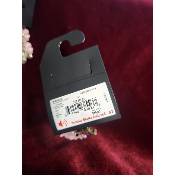 simply vera wang  Pink Floral Earrings &bracelet - Picture 5 of 8